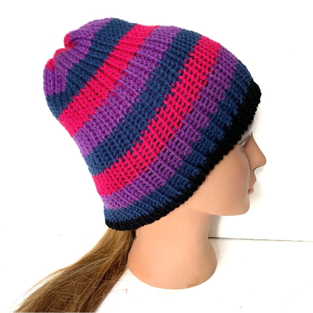 Bisexual Pride Flag Reversible Toque Winter Hat